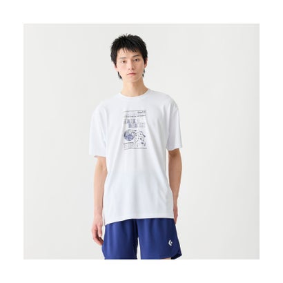 コンバース CONVERSE バスケット プリント T シャツ  CB261360 （2800 C.ネイビー）｜詳細画像