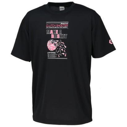 コンバース CONVERSE バスケット プリント T シャツ  CB261360 （2800 C.ネイビー）｜詳細画像