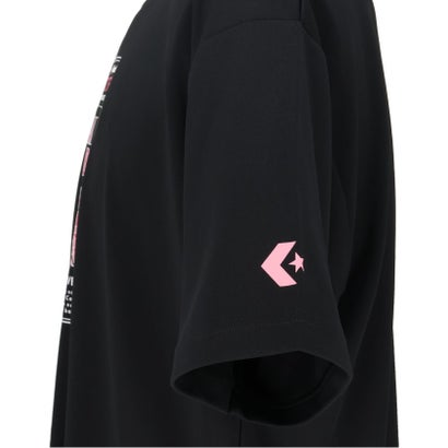 コンバース CONVERSE バスケット プリント T シャツ  CB261360 （1911 ブラック×ホワイト）｜詳細画像