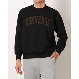 スウェットトレーナー CV コーデュロイロゴ クルートップ M （BLACK）