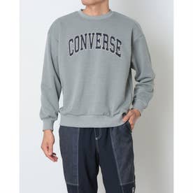 スウェットトレーナー CV コーデュロイロゴ クルートップ M （GREY）