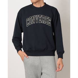 スウェットトレーナー CV コーデュロイロゴ クルートップ M （NAVY）