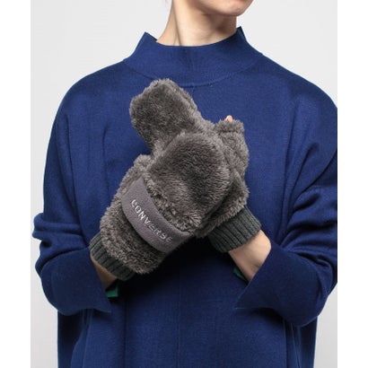 CONVERSE Band Fleece Boa Mitten ボア手袋 （オフホワイト）｜詳細画像