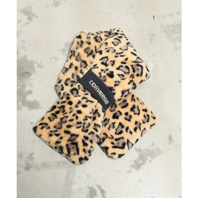 boa scarf with fleece band （ベージュ杢）