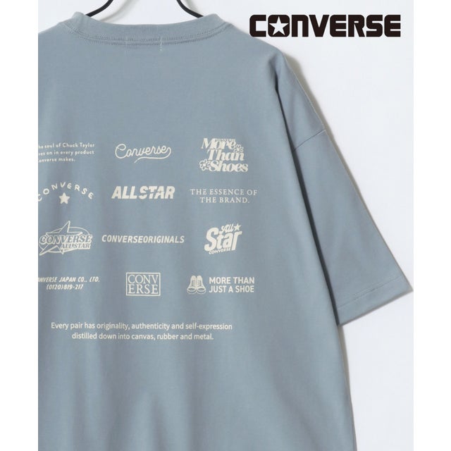 【CONVERSE/コンバース】COOLMAX 接触冷感 吸水速乾 バックプリント 半袖Tシャツ スニーカー オールスター グラフィックT メンズ レディース ユニセックス トップス 春夏