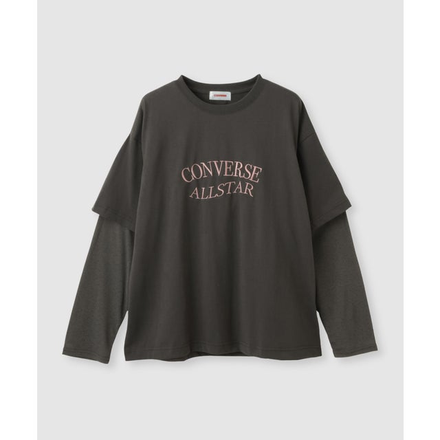 レイヤードシアー長袖Tシャツ （スミクロ）