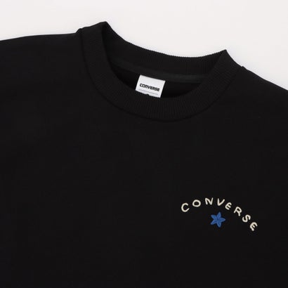 コンバース CONVERSE スウェットトレーナー AP バックラウンドロゴ クルートップ L （BLACK）｜詳細画像