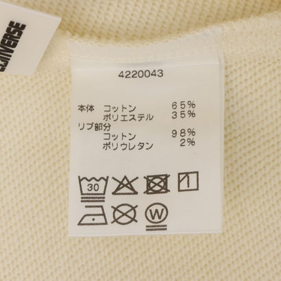 コンバース CONVERSE スウェットトレーナー CV ネックEB クルートップ L （WHITE）｜詳細画像