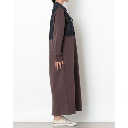 ワンピース AP デニムJK ハイブリッドOP L （BROWN）｜詳細画像