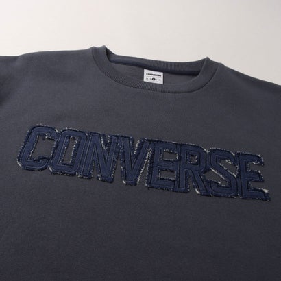 コンバース CONVERSE スウェットトレーナー AP デニムパッチ EMBS Wトップ L （GREY）｜詳細画像