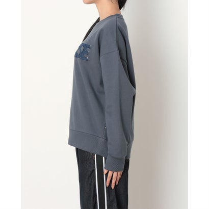 スウェットトレーナー AP デニムパッチ EMBS Wトップ L （GREY）｜詳細画像
