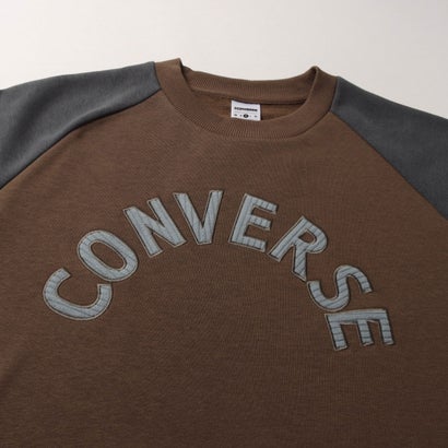 コンバース CONVERSE スウェットトレーナー CV コーデュロイロゴ クルートップ L （BROWN）｜詳細画像