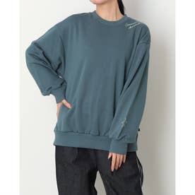 スウェットトレーナー CV ネックEB クルートップ L （BLUE）