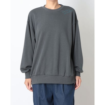 スウェットトレーナー CV ネックEB クルートップ L （GREY）｜詳細画像