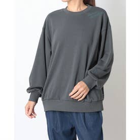 スウェットトレーナー CV ネックEB クルートップ L （GREY）