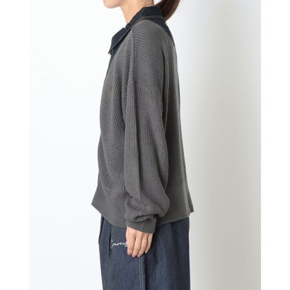 スウェットフルジップ AP デニムハイブリッドニット ジップJK L （GREY）｜詳細画像