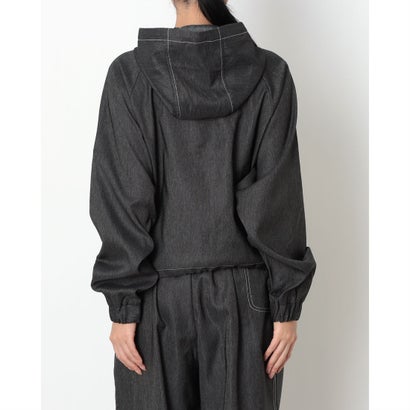 ライフスタイル ウェア シンセティック デニム ST EB フーデッドジャケット L （BLACK）｜詳細画像