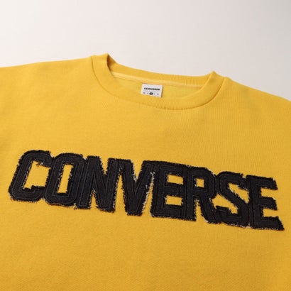 コンバース CONVERSE スウェットトレーナー AP デニムパッチ EMBS Wトップ L （YELLOW）｜詳細画像