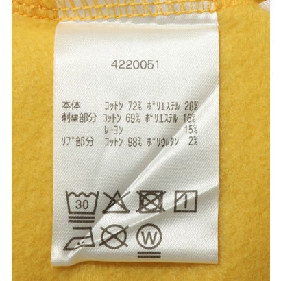 コンバース CONVERSE スウェットトレーナー AP デニムパッチ EMBS Wトップ L （YELLOW）｜詳細画像