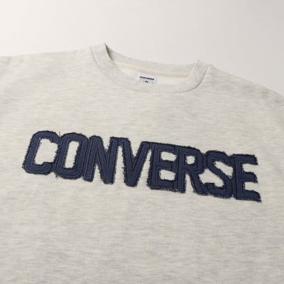 コンバース CONVERSE スウェットトレーナー AP デニムパッチ EMBS Wトップ L （WHITE）｜詳細画像