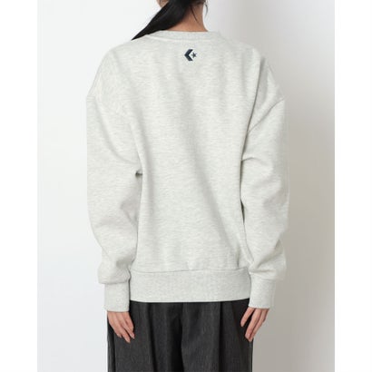 スウェットトレーナー AP デニムパッチ EMBS Wトップ L （WHITE）｜詳細画像