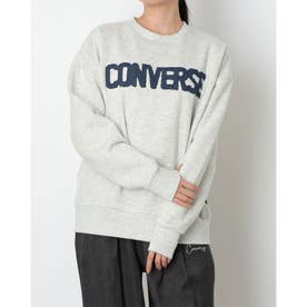 スウェットトレーナー AP デニムパッチ EMBS Wトップ L （WHITE）