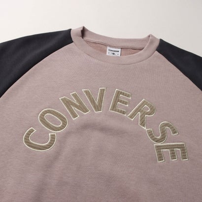 コンバース CONVERSE スウェットトレーナー CV コーデュロイロゴ クルートップ L （PINK）｜詳細画像