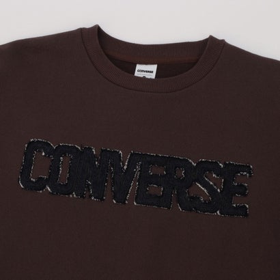 コンバース CONVERSE スウェットトレーナー AP デニムパッチ EMBS Wトップ L （BROWN）｜詳細画像