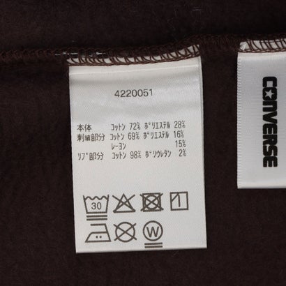 コンバース CONVERSE スウェットトレーナー AP デニムパッチ EMBS Wトップ L （BROWN）｜詳細画像