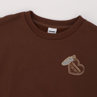 コンバース CONVERSE スウェットトレーナー AP シューズEMB クルートップ L （BROWN）｜詳細画像