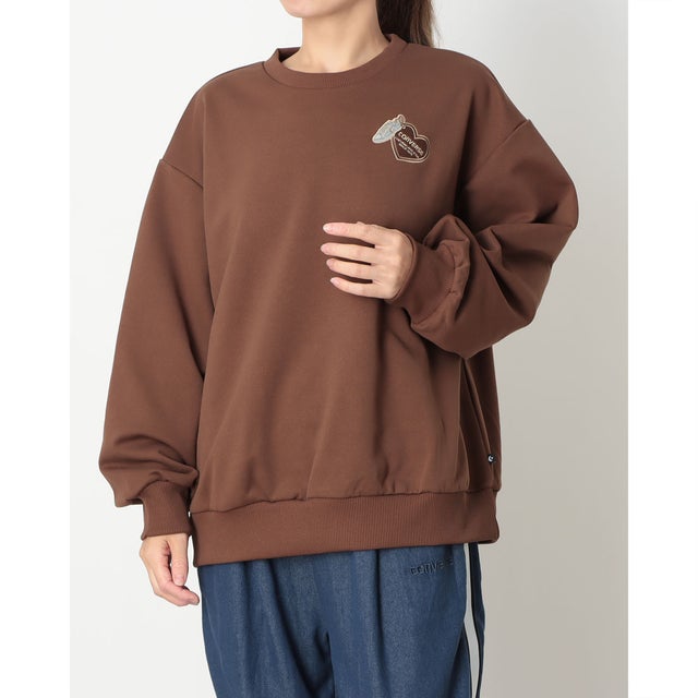 スウェットトレーナー AP シューズEMB クルートップ L （BROWN）