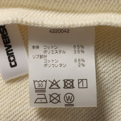 コンバース CONVERSE スウェットトレーナー CV コーデュロイロゴ クルートップ L （WHITE）｜詳細画像