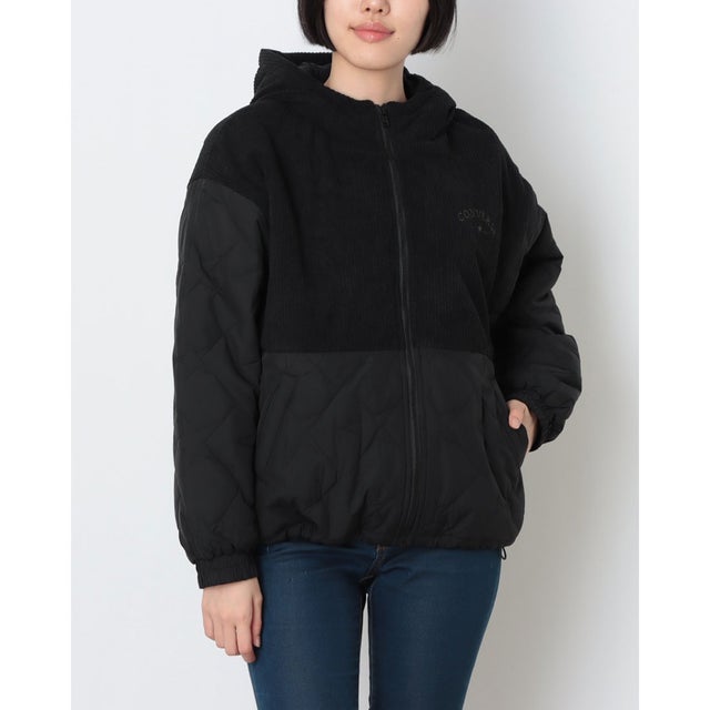 レディース 中綿ジャケット ハイブリッド CSCD キルトパーカ L 42000042 （BLACK/BLACK）