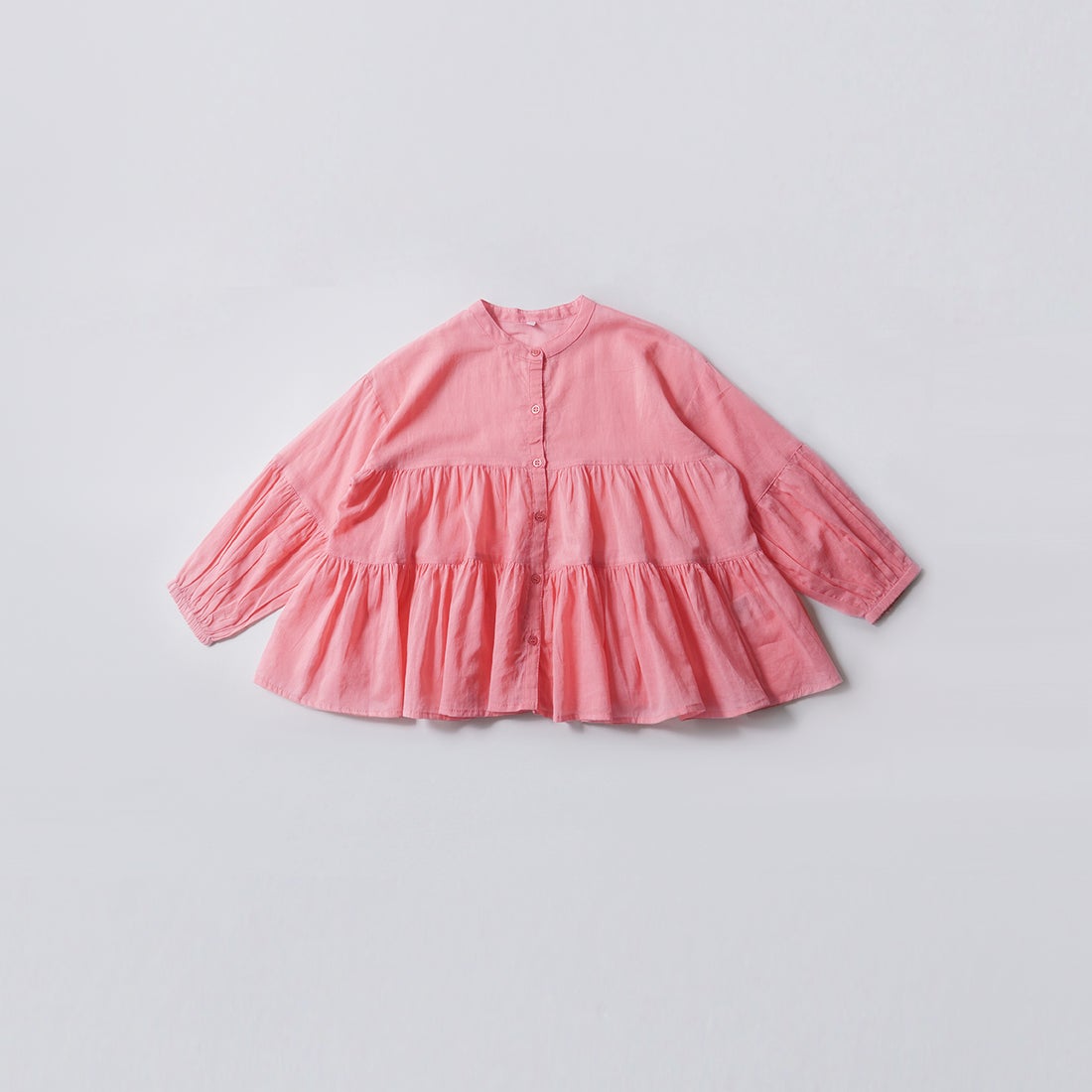 コカ coca キッズ親子お揃いガーゼ ティアードブラウス （Pink 