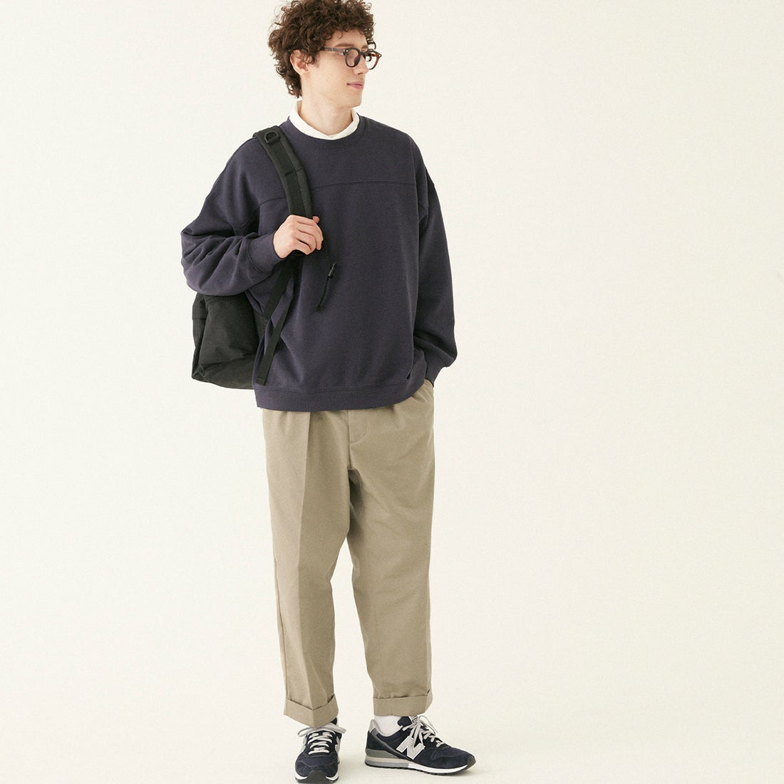 こかこか品 コカ coca メンズツイルツーインタックテーパードパンツ （Beige