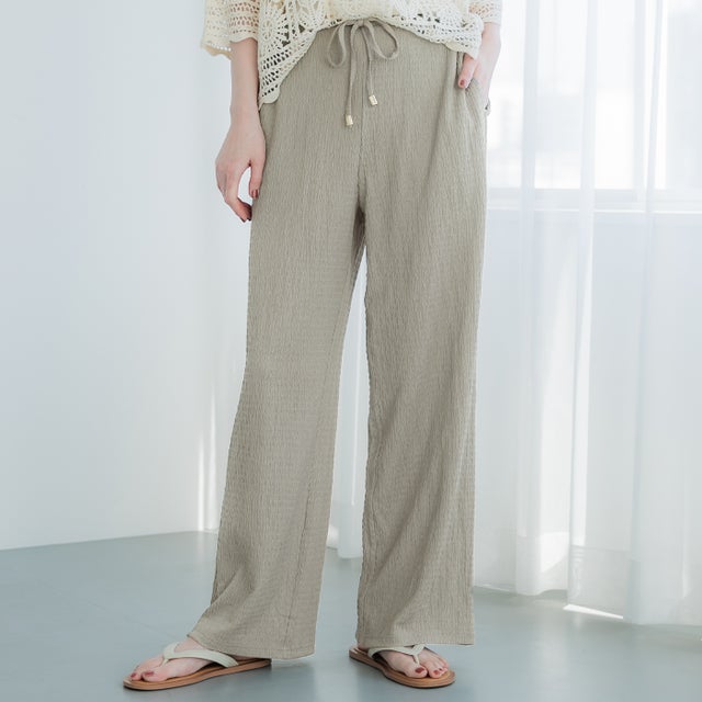 シボシャーリングイージーパンツ （Khaki）