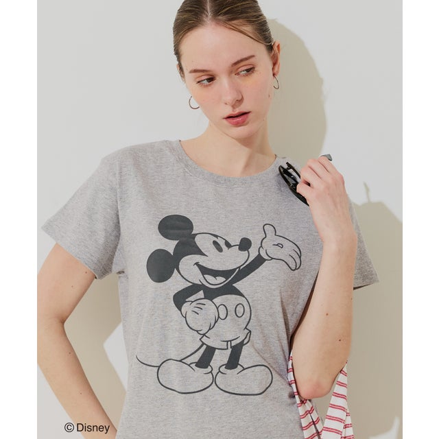 【ディズニー】ミッキーマウスウォッシュドTシャツ （D）