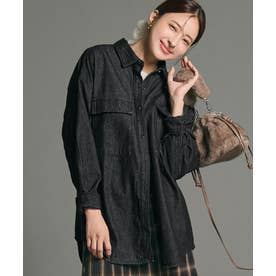 コカ coca オーバーサイズデニムシャツ （Black） - ファッション通販