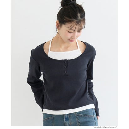 コカ coca ユース レイヤードトップス （White）｜詳細画像