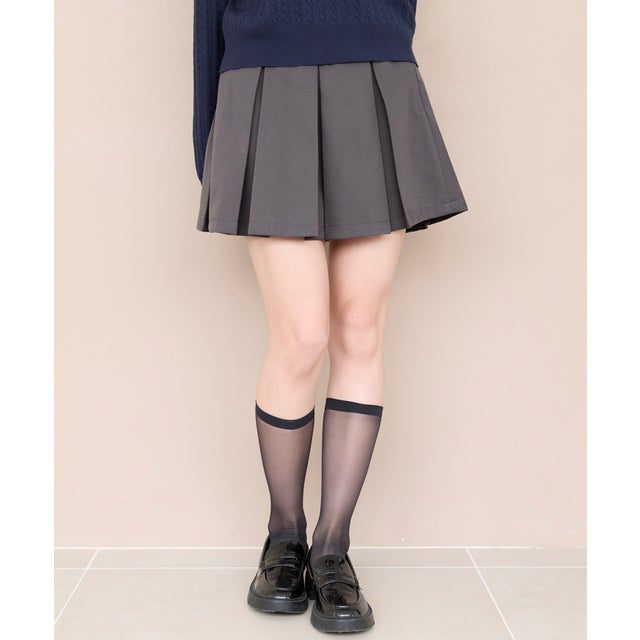 ユース ボックスプリーツスカート （Gray）