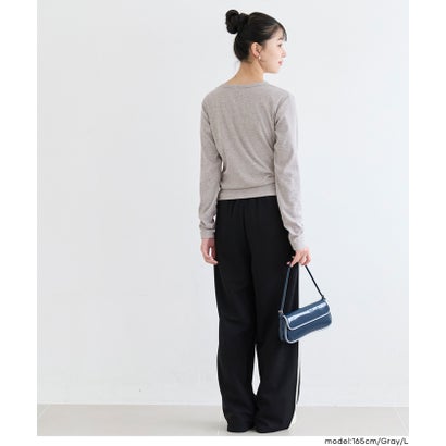 コカ coca ユース 裏起毛リブワンポイント刺繍トップス （Gray）｜詳細画像