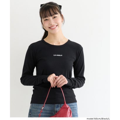コカ coca ユース 裏起毛リブワンポイント刺繍トップス （Gray）｜詳細画像