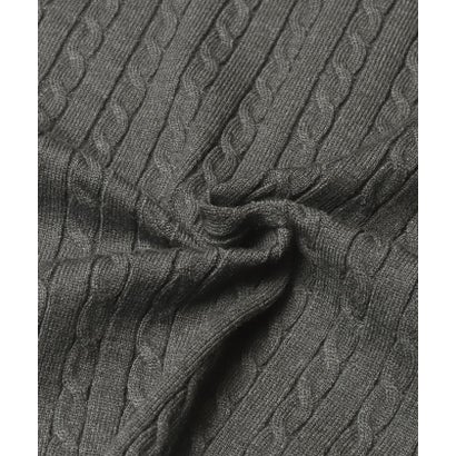 コカ coca ユース ケーブルポロカラーニットトップス （Navy）｜詳細画像
