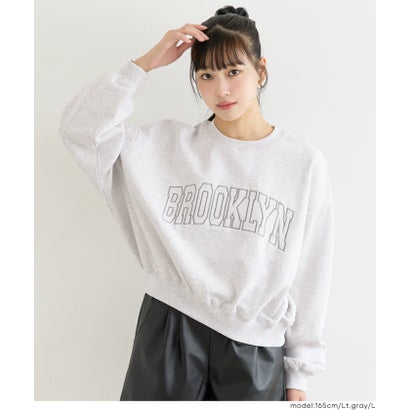 ユース ヘビーウェイト裏毛刺繍トップス （Lt.gray）｜詳細画像