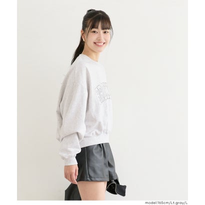ユース ヘビーウェイト裏毛刺繍トップス （Charcoal）｜詳細画像