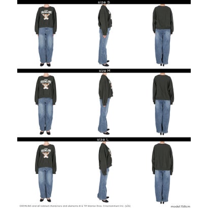 【グレムリン別注】COTTON from the U.S裏毛プリントスウェットトップス （Charcoal）｜詳細画像
