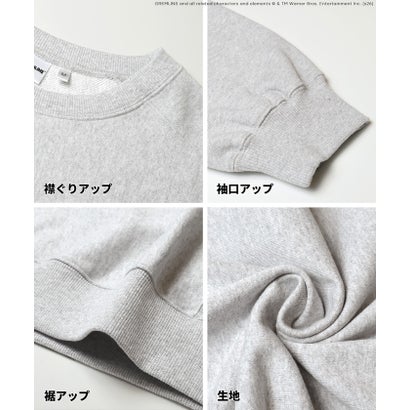 【グレムリン別注】COTTON from the U.S裏毛プリントスウェットトップス （Charcoal）｜詳細画像