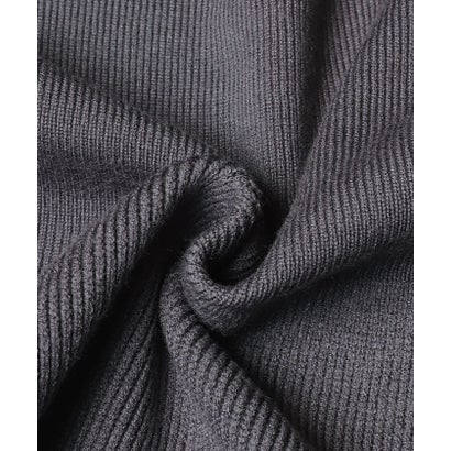 Vネックペプラムニットトップス （Charcoal）｜詳細画像