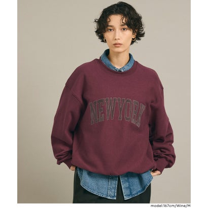 コカ coca COTTON from the U.S.裏毛ベロアワッペンスウェットトップス （Navy）｜詳細画像