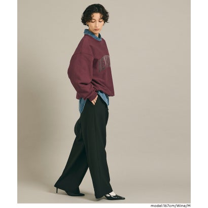 コカ coca COTTON from the U.S.裏毛ベロアワッペンスウェットトップス （Gray）｜詳細画像